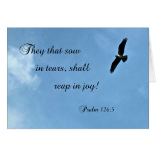 Psalm 126:5 They that sow in tears shall reap...