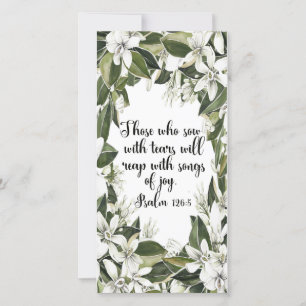 Psalm 126:5, Watercolor Scripture Bookmark
