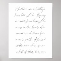 Psalm 127:3-5 Script