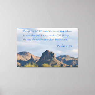 Psalm 127 canvas print