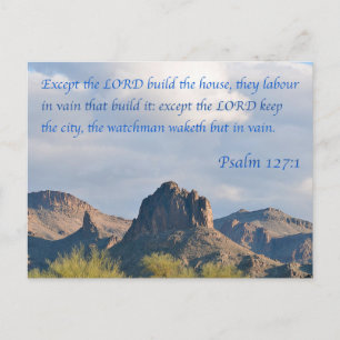 Psalm 127 postcard