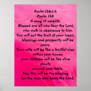 Psalm 128 :1-4 poster