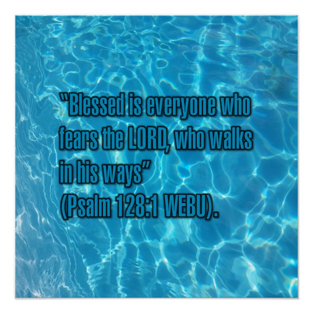 Psalm 128:1 WEBU Poster (Front)