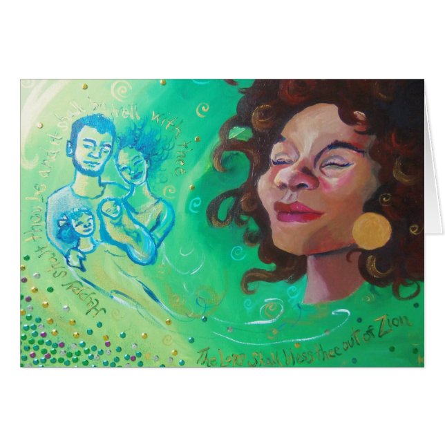 Psalm 128 Notecard (Front Horizontal)