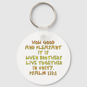 Psalm 133:1 key ring