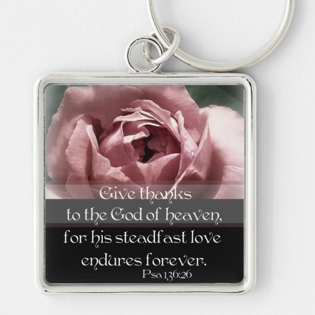 Psalm 136:26 key ring (Front)