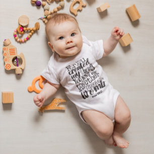 Psalm 139:13 For you created my inmost being Baby Bodysuit