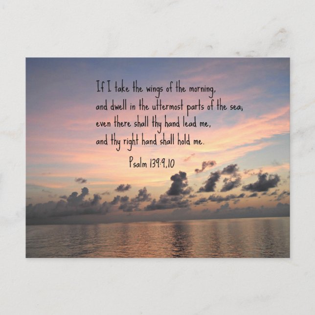 Psalm 139: 9,10 postcard (Front)