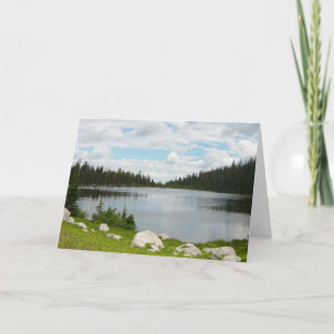 Psalm 13:5-6 Scenic Mountain Lake Greeting Card