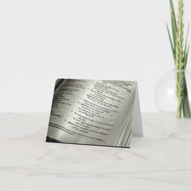 Psalm 143 [Greeting Card] Card (Front)