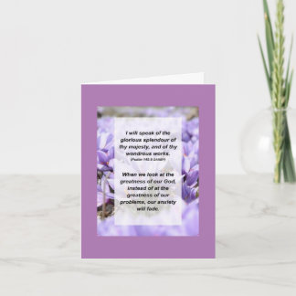 Psalm 145:5 I will speak of the glorious of thy ma Card