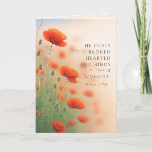 Psalm 147:3 He Heals the Brokenhearted Scripture Card