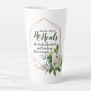 Psalm 147:3 Latte Mug
