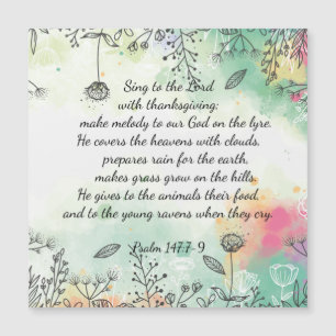 Psalm 147:7-9