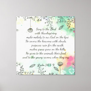 Psalm 147  canvas print