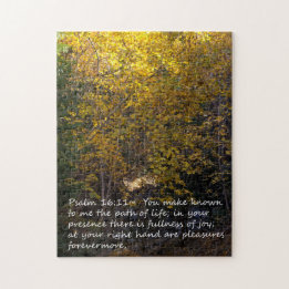 Psalm 16:11 Autumn Jigsaw Puzzle