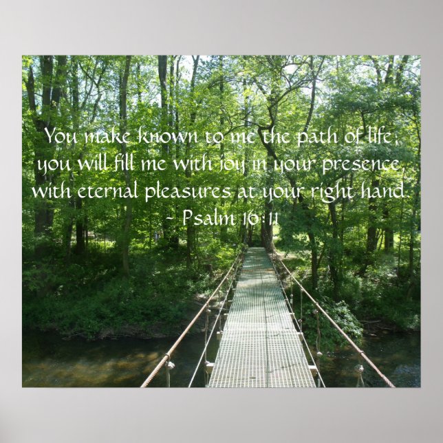Psalm 16:11 Poster (Front)