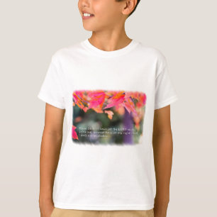 Psalm 16:8 on Fall leaves T-Shirt