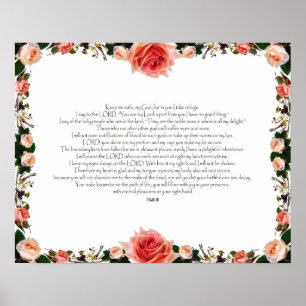 Psalm 16, Bible Verse, Wall Decor