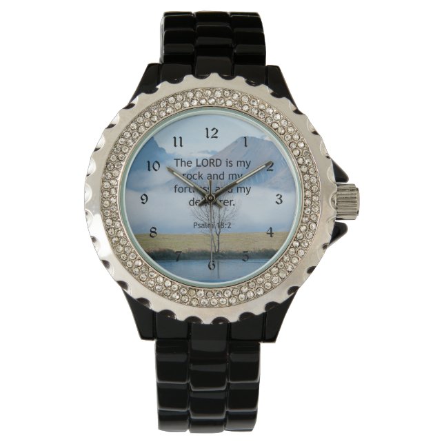 Psalm 18:2 Bible Verse Watch (Front)