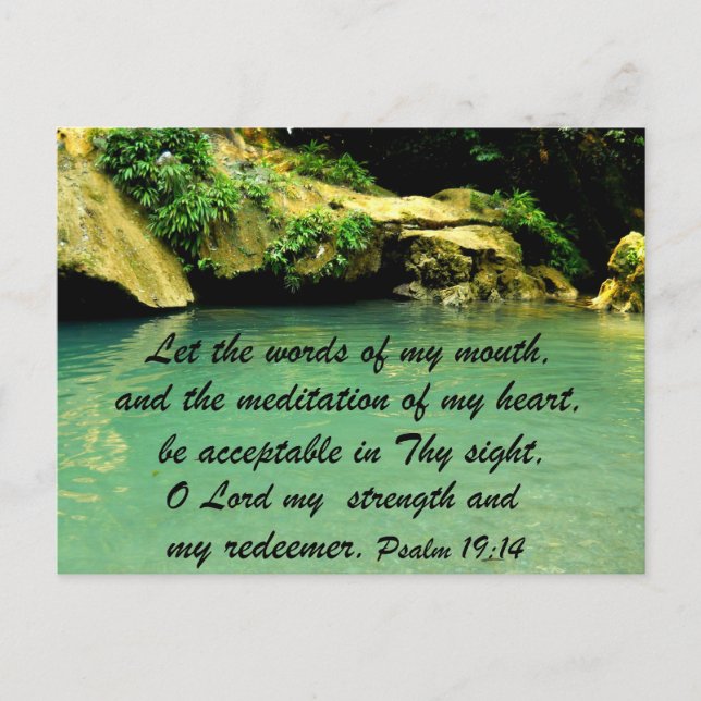 Psalm 19:14 postcard (Front)