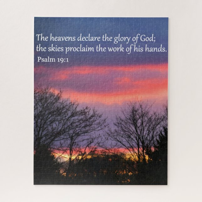 Psalm 19 16x20 Jigsaw Puzzle (Vertical)