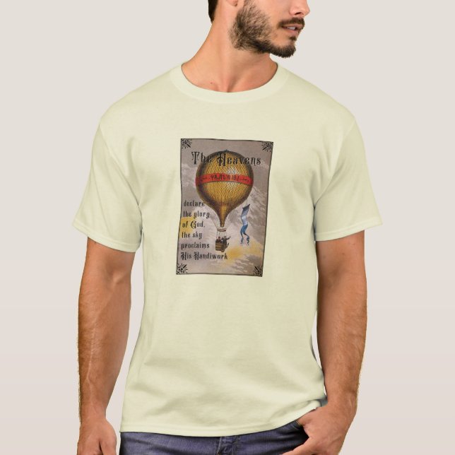Psalm 19 Hot Air Balloon T-Shirt (Front)