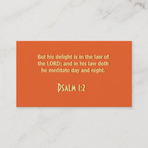 Psalm 1:2 Business Cards