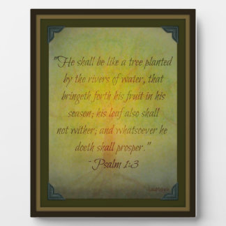 Psalm 1:3 Scripture Plaque