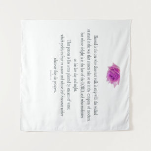 Psalm 1, Flower, Tapestry