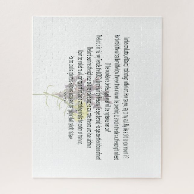 Psalm 1 Scripture Art Path of the Righteous Jigsaw Puzzle (Vertical)