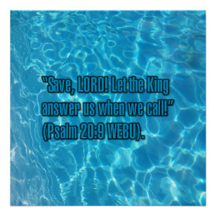 Psalm 20:9 WEBU Poster