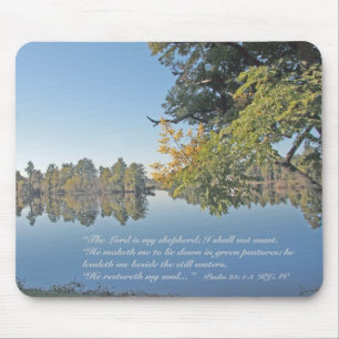 Psalm 23: 1-3 Scripture Mousepad