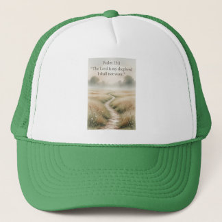 Psalm 23:1 Bible Verse Christian Trucker Hat