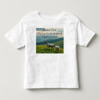Psalm 23:1 Bible Verse Toddler's Tee Shirt