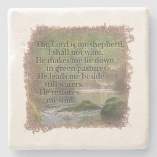 PSALM 23:1- Coaster