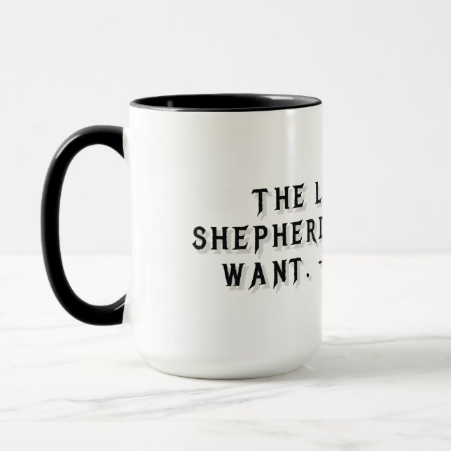 Psalm 23:1 Gift Mug (Left)