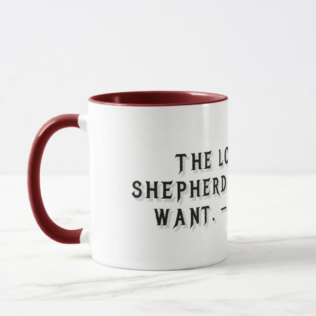 Psalm 23:1 Gift Mug (Left)