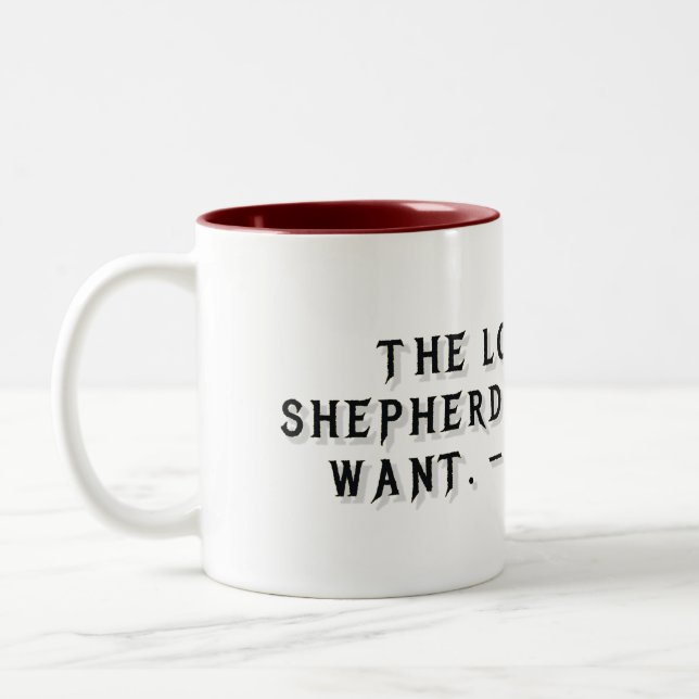 Psalm 23:1 Gift Mug (Left)