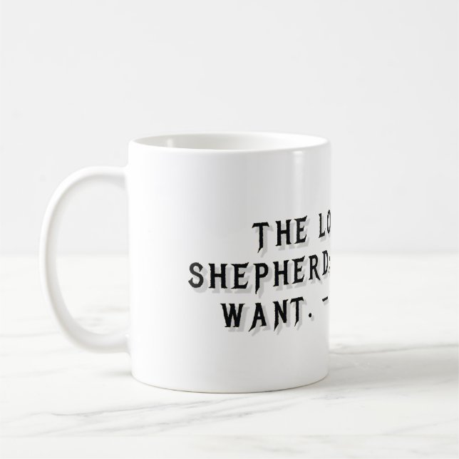 Psalm 23:1 Gift Mug (Left)