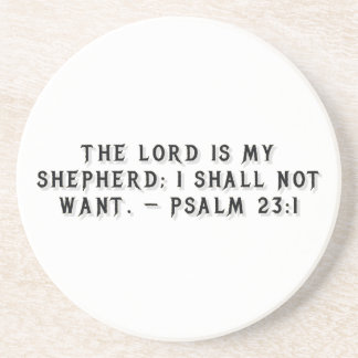 Psalm 23:1 Gift Mug Coaster
