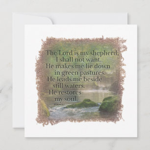 PSALM 23:1 - Personalized Notecard