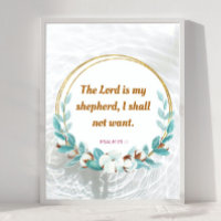 Psalm 23 : 1 - The Lord is my Sheperd Poster