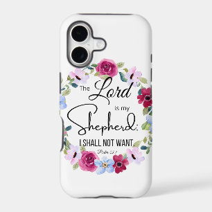 Psalm 23:1 The Lord is my Shepherd Floral Bible