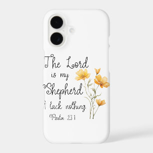 Psalm 23:1 The Lord is my Shepherd Yellow Flower