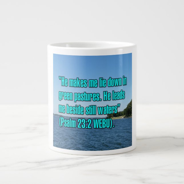 Psalm 23:2 WEBU Mug (Front)