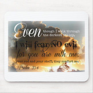 Psalm 23:3 Golden Sky Mouse Pad
