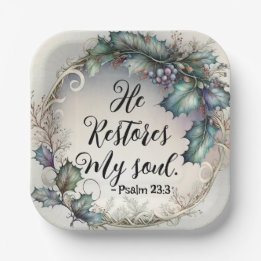 Psalm 23:3    paper plate