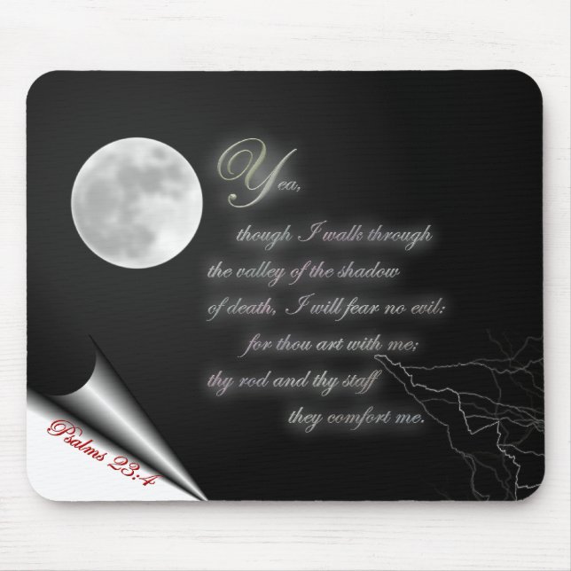 Psalm 23:4 mouse pad (Front)