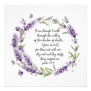Psalm 23: 4   photo print